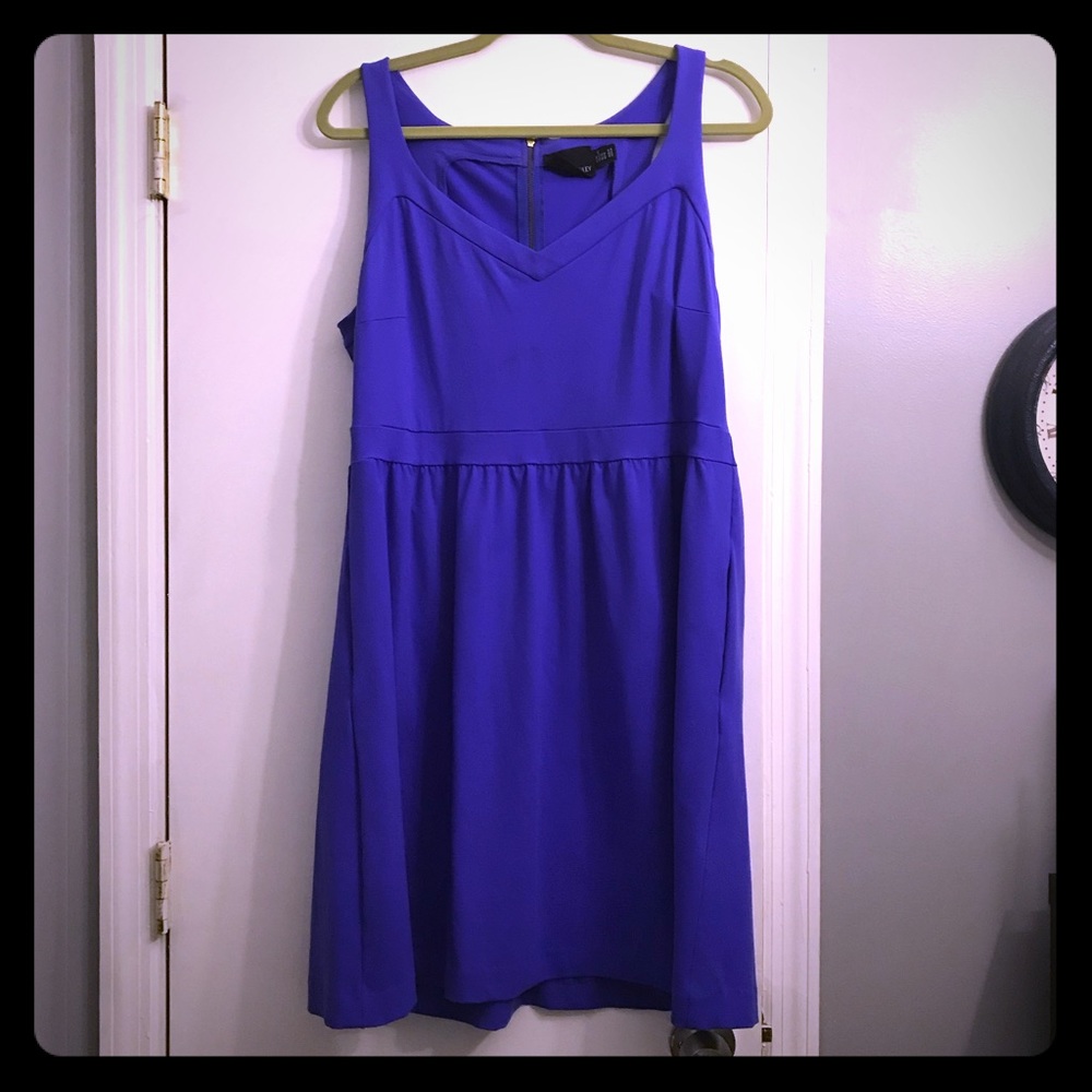 Plus size, blue/purple, Cynthia Rowley dress